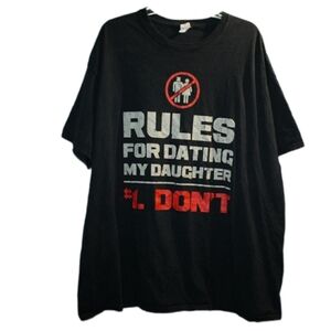 Men's Dad's Rules For Dating My Daughter T-Shirt